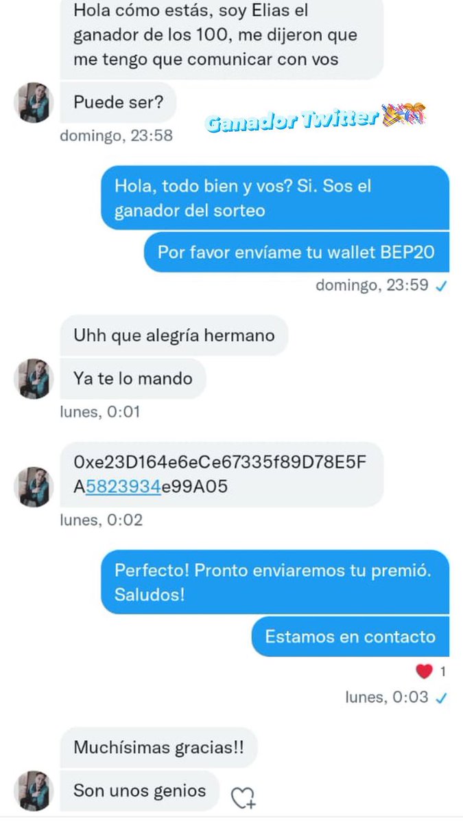 maxmar628's tweet photo. Ganador dw twitter. Muchas felicidades también 🥳🥳 https://t.co/83PULPtMZN