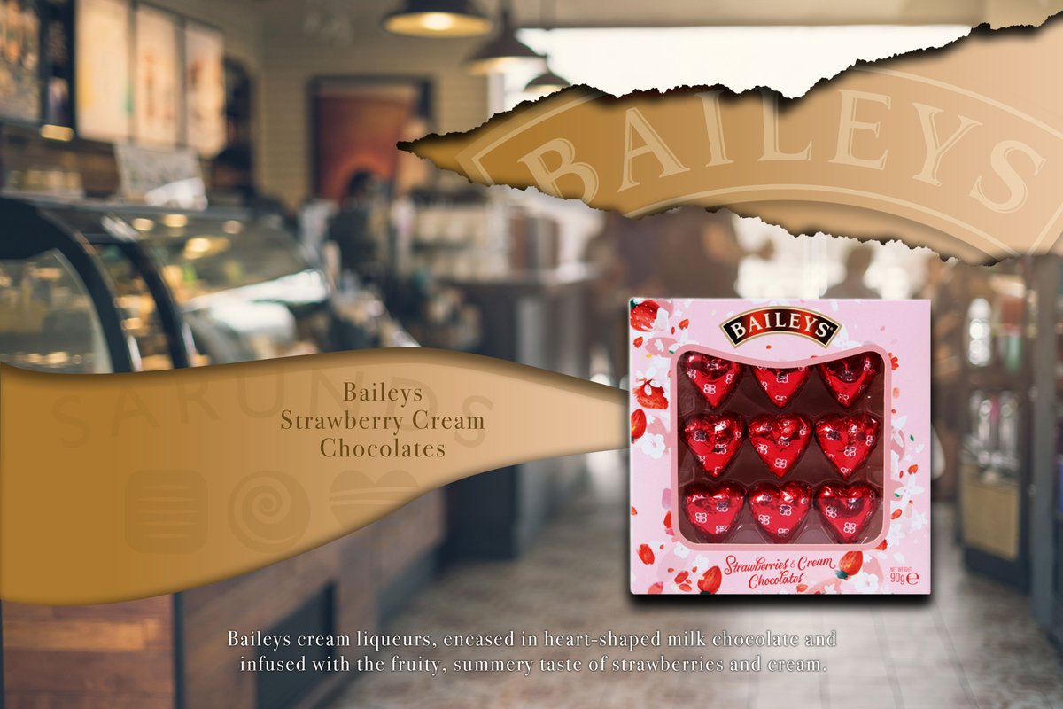 Need some inspiration for Valentine's day? Why not try some of these delectable Baileys Strawberry Creams. Baileys cream liqueurs, encased in heart-shaped milk chocolate and infused with the fruity, summery taste. Call us on 01258 450200 #baileys #valentines #chocolate