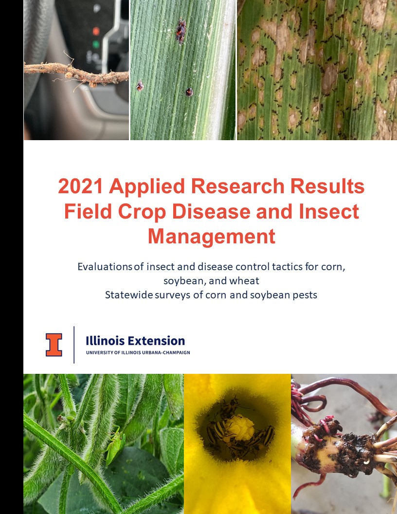 Our 2021 report of Applied Research results is now available: go.illinois.edu/2021PestPathog…. Lots of work on corn rootworm and more, and a landing page with previous editions. @ILPestSurvey @talkingrootworm @IllinoisCropSci @ILextension