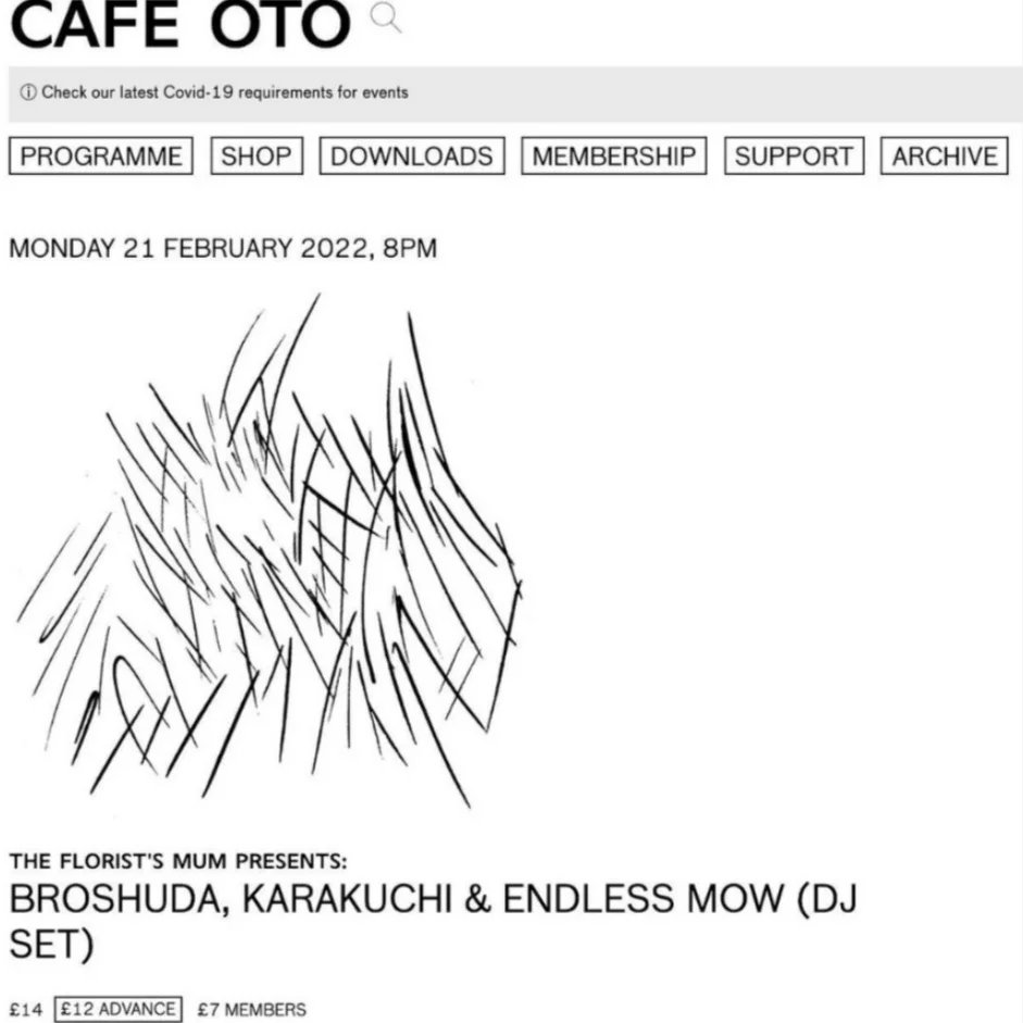 Broshuda's tweet photo. @Cafeoto Alongside @thefloristsmum  &amp; Crew Upcoming (: https://t.co/W1Urnl3HpD