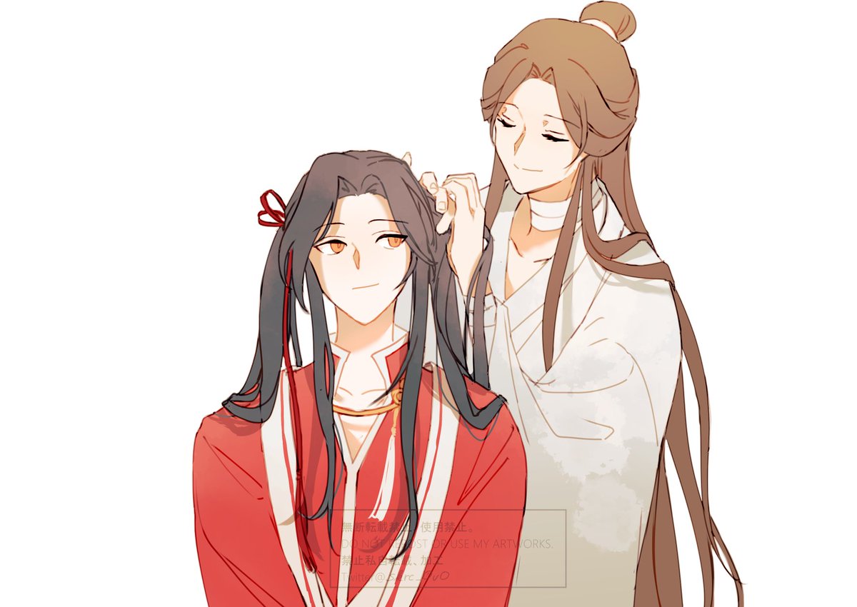 long hair chinese clothes twintails 1boy hanfu forehead mark facial mark  illustration images