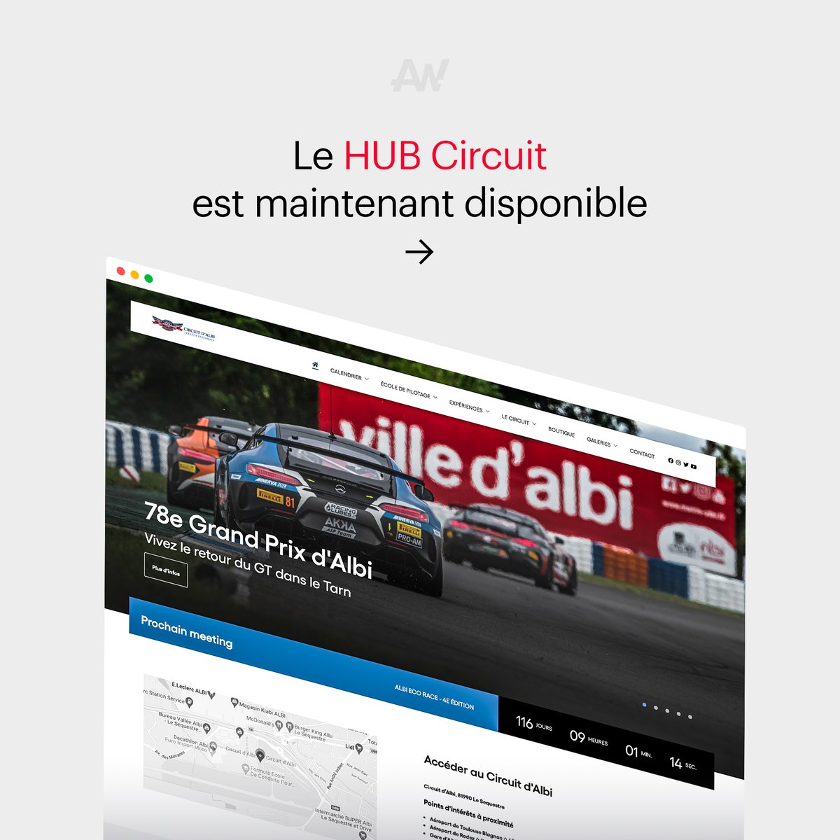 autowebbb's tweet photo. Vous avez suivi notre actu ? Le premier HUB Circuit a été livré au Circuit d’Albi 🎉
Ce site 100% packagé, clé en mains permet aux circuits d’afficher les événements à venir, d’intégrer la billetterie, les disponibilités de la piste, et bien plus encore
#albicircuit #motorsport https://t.co/NmBCUAY5iN