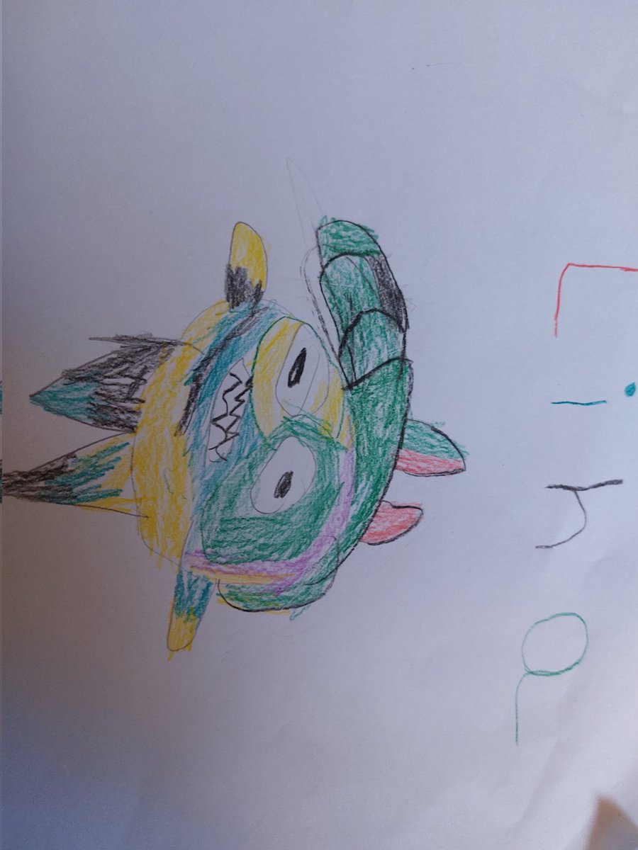 CruzRojasNapol1's tweet photo. I want to show you one of the many drawings that my 4-year-old girl makes. we want to put her to study art. What do you think? https://t.co/GJuGJ04ESe