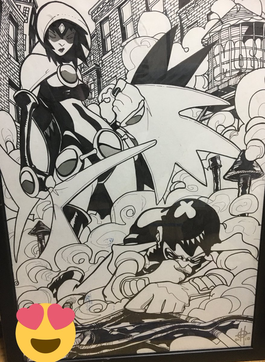 yan_comic's tweet photo. 絵が届いた🖼今日は良い日だ😄
Damion ScottのRaven！
ミニシリーズの作画を担当する前にDCに送ったテストページという貴重な品📖
Damion Scottのまるっとしたポップな絵が好みだったので、お迎えできて嬉しい😊
#TeenTitans #raven https://t.co/DBPWuLPwrw