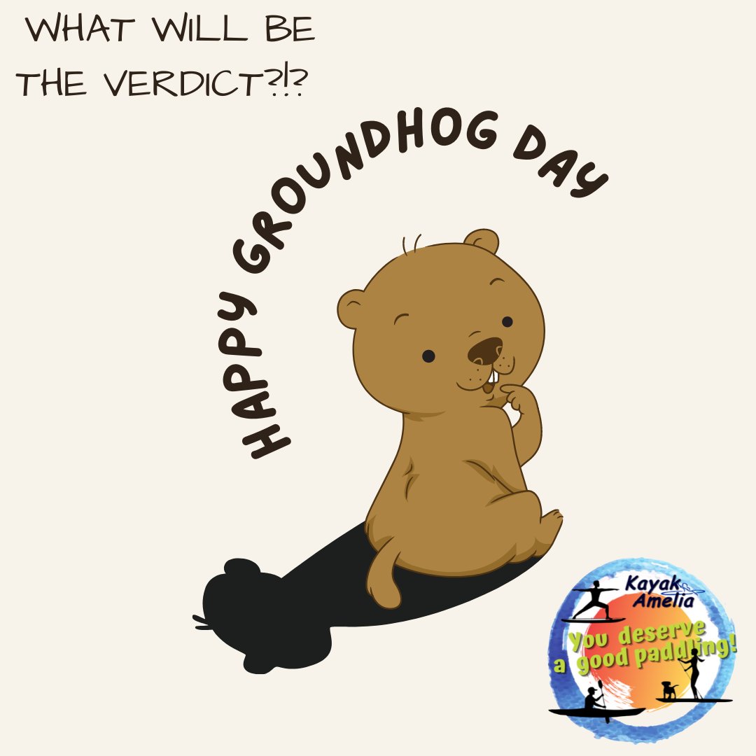 KayakAmelia's tweet photo. Happy Groundhog day! We are hoping for spring! https://t.co/69WWksNLpc