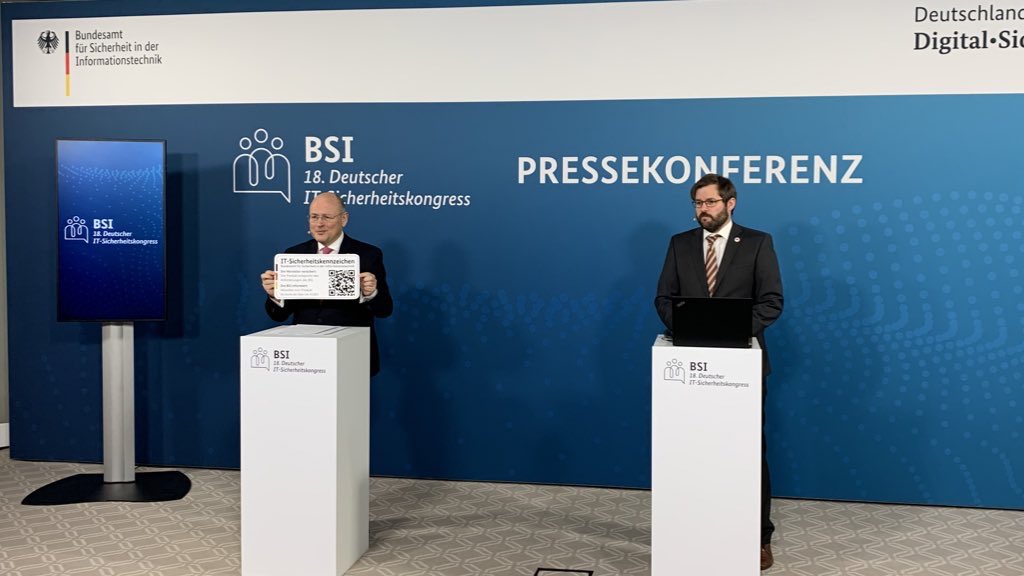 BSI_Bund's tweet photo. Das war der 18. Deutsche IT-Sicherheitskongress. Dickes Danke von uns an alle Beteiligten, die zu dieser erfolgreichen und informativen Veranstaltung zum Thema IT-Sicherheit beigetragen haben! Wir freuen uns schon aufs nächste Mal. #BSIKongress2022 #DeutschlandDigitalSicherBSI https://t.co/orenJLVXRP