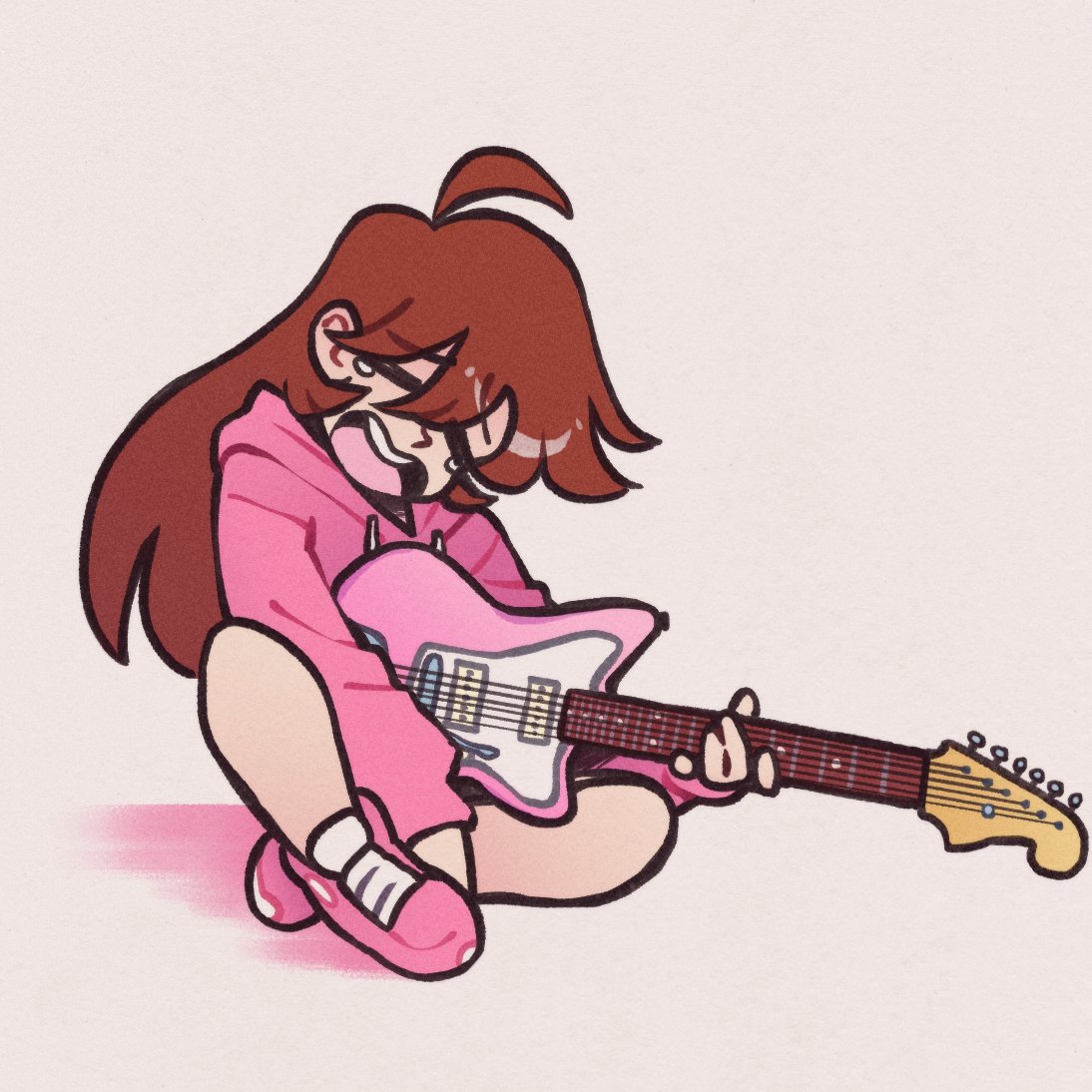 「she can't play barre chords... 」|Tokaii - OPEN COMMISSIONSのイラスト