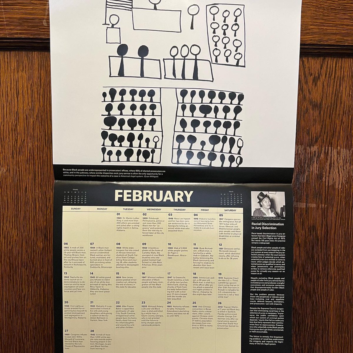 To learn more about the truth of this nation please get the <a href="/eji_org/">Equal Justice Initiative</a> calendar. This calendar EVERYDAY highlights an injustice that has taken place in the Death Dealing States of America. Get one for you and someone else. ♥️🖤💚✊🏾