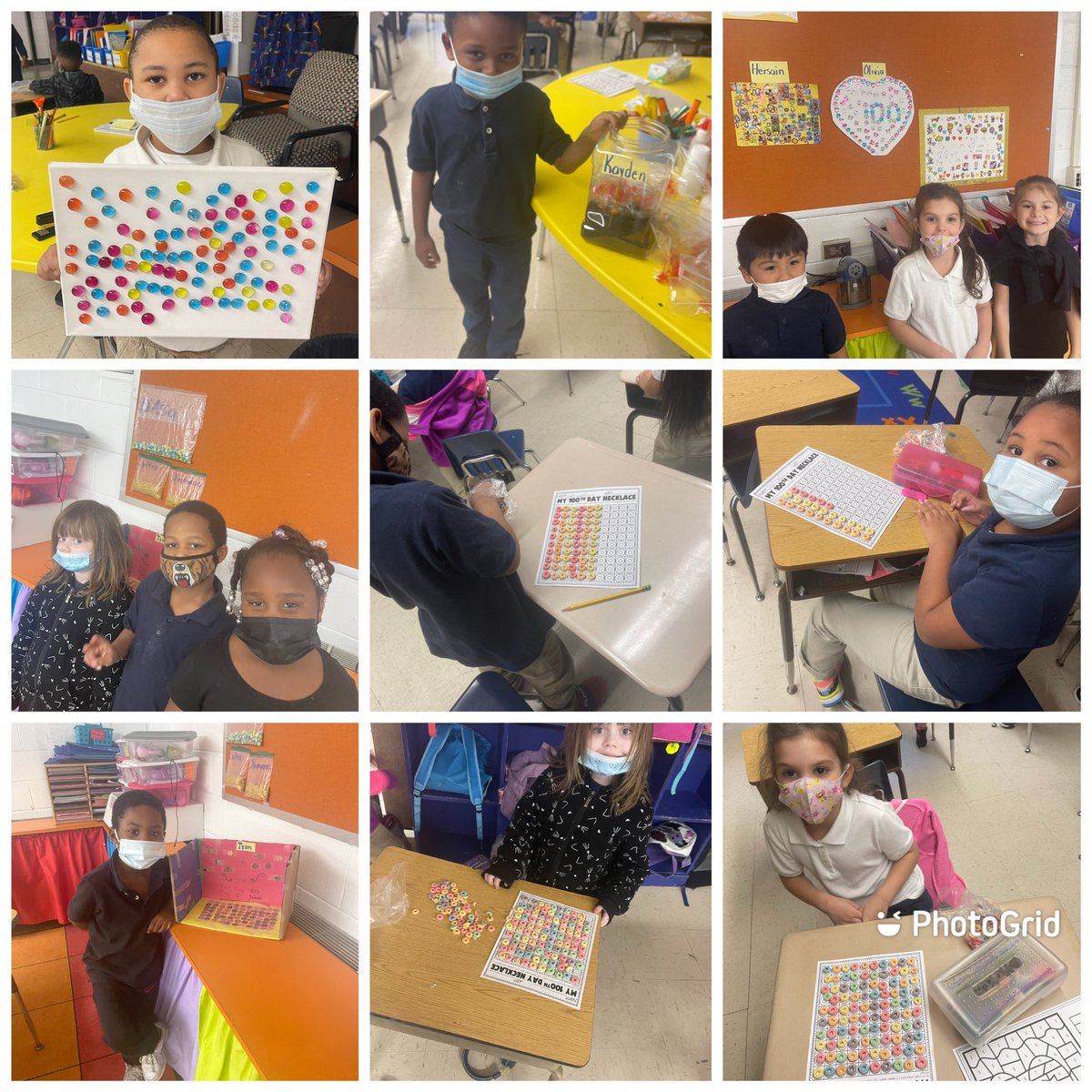 We can’t forget about our kindergartners. Yesterday they shared their 100th day projects with their classmates. #100thDayofSchool #kindergartenrocks  #ᵗʰᵉʸᵃⁿᶜᵉʸʷᵃʸ
