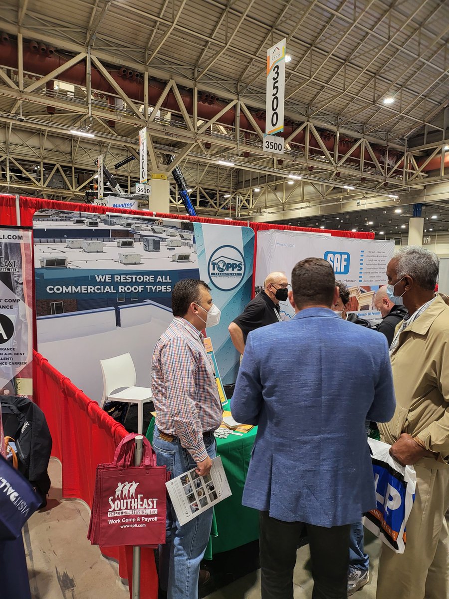 Great Day 1 at the International Roofing Expo in New Orleans!  We are looking forward to Day 2 and Day 3! @NRCAnews @RoofCoffeeShop #roofs #waterproofing #coolroofs