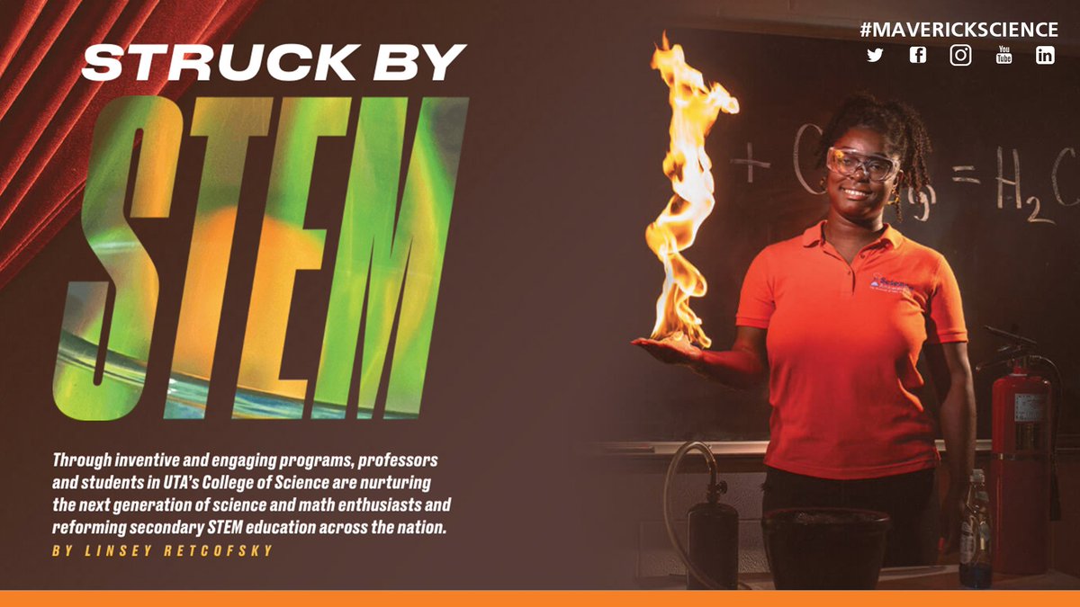 UTAScience's tweet photo. 🔥 new issue featuring #MaverickScience...

Through inventive and engaging programs, professors and students in @UTAScience are nurturing the next generation of science and math enthusiasts and reforming secondary STEM education across the nation.

📘 https://t.co/rRhBh2BgZ6 https://t.co/9ndCG84fs9