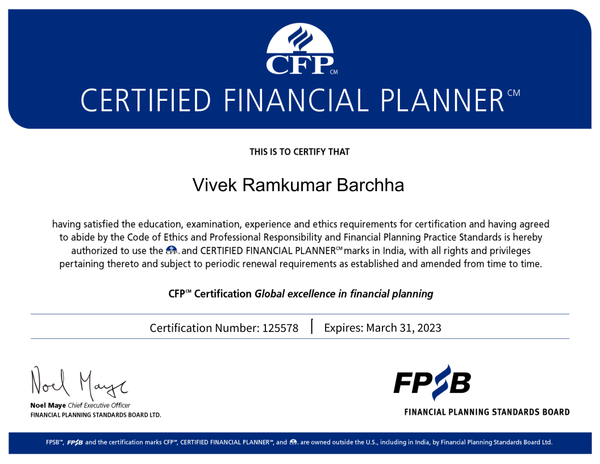 BarchhaVivek's tweet photo. I would like to thank and applaud my mentors, Family and friends to believe in me and support me throughout. Special thanks to the man behind the show Mr. Prashant V Shah. 
@FPSB 
#personalfinance #WealthManagement  #Wealthcreation https://t.co/il8P43Tfe1