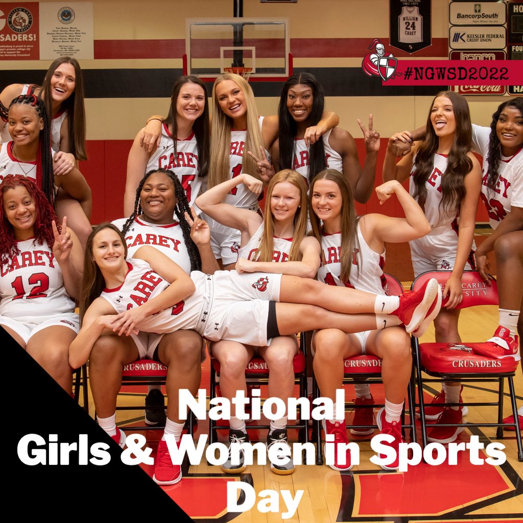 coachgarriga's tweet photo. What better way to celebrate National Girls &amp; Women in Sports Day than lifting up this group of phenomenal ladies!! ⚫️🔴💪🏼💪🏿 #NGWSD #WCU #SSACWLC https://t.co/3Uj4dzgx9W