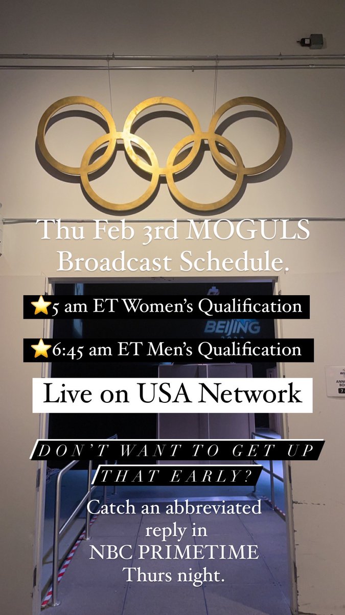 The <a href="/Beijing2022/">Beijing 2022</a> Olympics start tomorrow!  Tune in. Preferably to moguls.