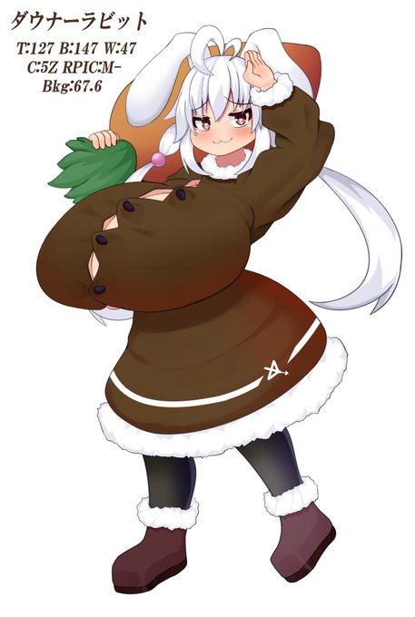 今日ツインテールの日なので、ロリポップアイランドに登場する新キャラでダウナーラビット(爆乳-)をあげます!! 