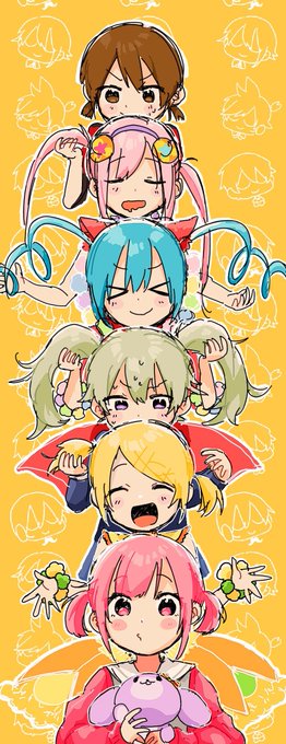 #prsk_FA
ワンダショ女子滑り込みツインテールの日!
男子もいるぞ 