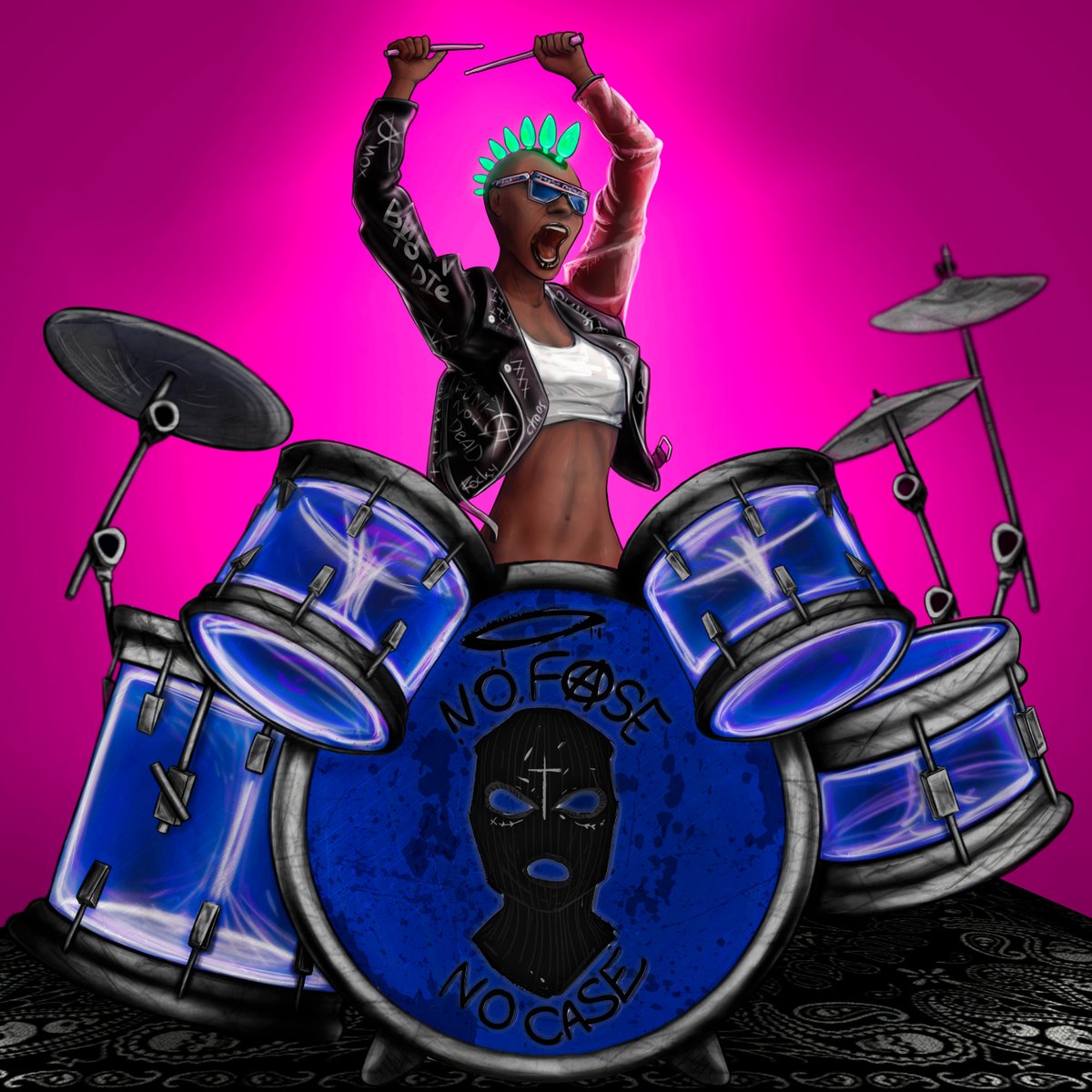 cyberpunkdrums's tweet photo. No face. 
No case. https://t.co/XVvRi6H3q6
