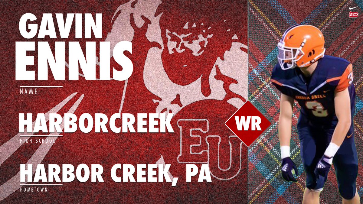 Edinboro Football (@edinborofb) on Twitter photo Welcome to #THEBORO!
Wide Receiver Gavin Ennis (<a href="/gavinennis24/">Gavin Ennis</a>) !
🏫 Harbor Creek High School (PA)
📍 Erie, Pennsylvania
📽 hudl.com/video/3/115339… Welcome to #THEBORO!
Wide Receiver Gavin Ennis (<a href="/gavinennis24/">Gavin Ennis</a>) !
🏫 Harbor Creek High School (PA)
📍 Erie, Pennsylvania
📽 hudl.com/video/3/115339…