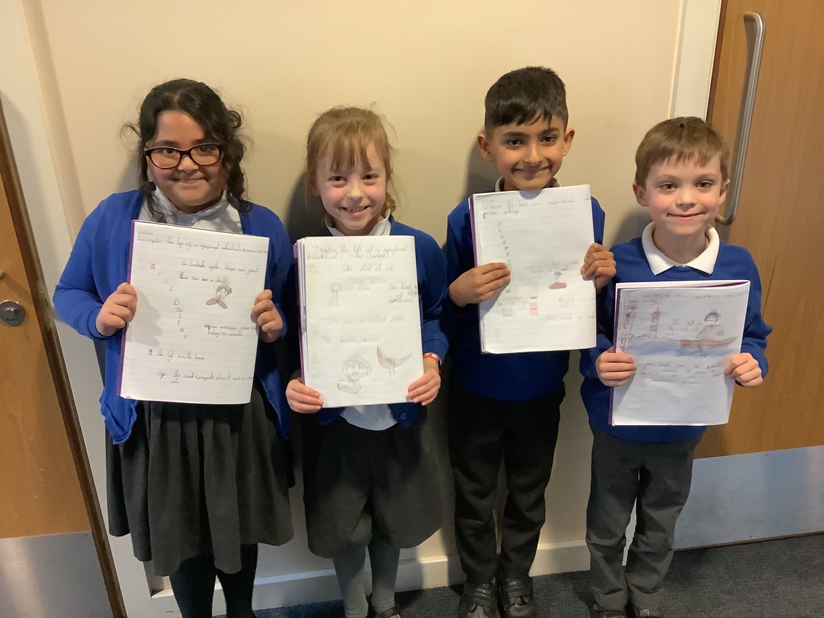 gfprimarycov's tweet photo. 2L are very proud of their mini projects about Grace Darling. They think she was very brave. #GFY2 #GFHistory #womenthroughhistory https://t.co/bI2acWjVJe