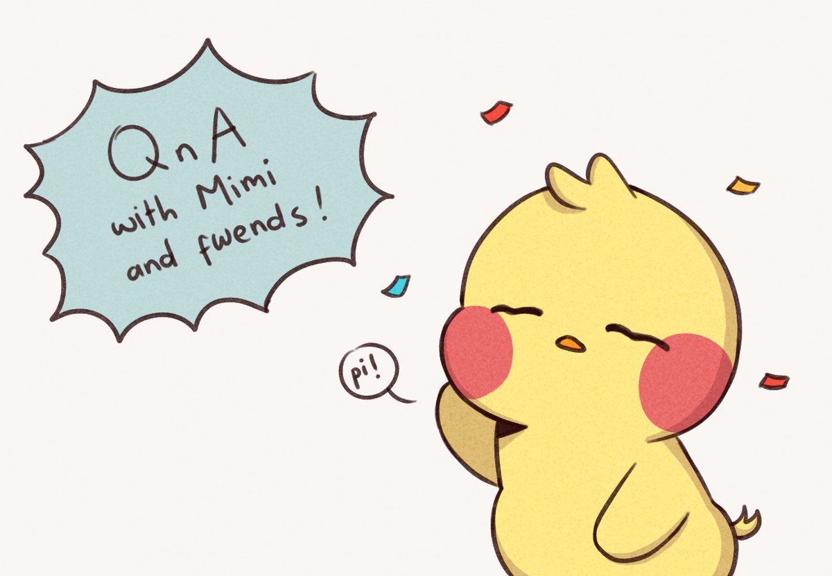 Thank you so much for 50k fwends!!! That's a lot of fwends 🥺💜To celebrate, Mimi and his fwends will do a QnA! Please feel free to ask anything to anyone, and we'll try our best to answer it for you! 🐥💜