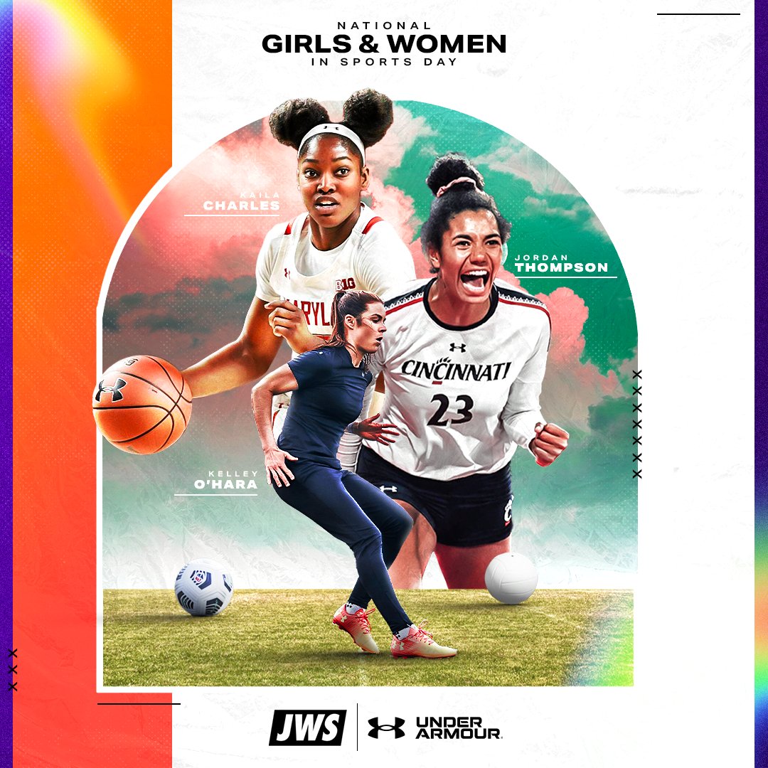 Today is National Girls and Women in Sports Day. Today and every day, we honor and celebrate the past, present, and future of Women's sports. #NGWSD JWS x @UnderArmour