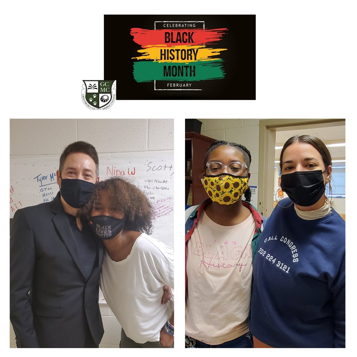 GCMCHS_Pride's tweet photo. “We must create a climate where people agree that human beings are more alike than unalike. The only way to do that is through education.”

- Maya Angelou

#BlackHistoryMonth
#gcmcpride

@GCSchoolsNC
@scontrerasGCS
@Gboro_College https://t.co/T1myr8P8Jw