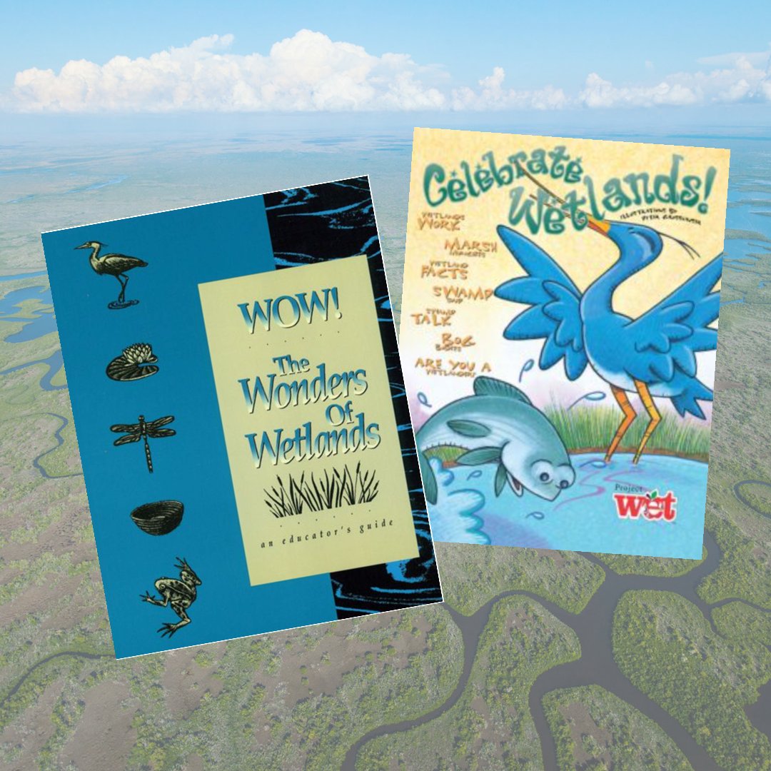 projectwet's tweet image. It&apos;s #WorldWetlandsDay! Did you know wetlands clean, filter, and store water, acting as Earth&apos;s natural water filters? You can learn more about wetlands in the Celebrate Wetlands activity booklet (PDF or print). Or go deeper with our WOW! Wonders of Wetland Guide #WaterWednesday