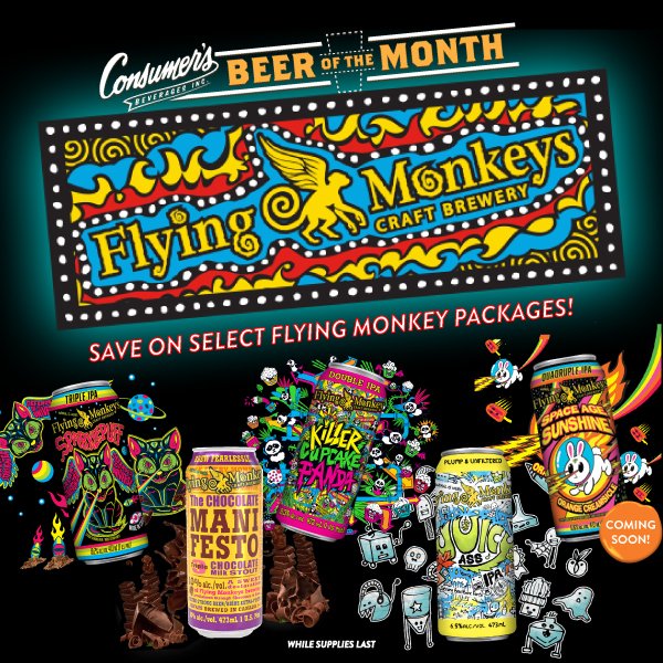 FOLLOW + RT for a chance to win free beer for a year from <a href="/FlyingMonkeys/">bagel</a> brewery! 

(1) person will be entered to win *free Flying Monkey beer for a year, total prize valued at $1,031.52! (1) winner will be randomly selected on 02/28/22! Must retweet this post and follow us. 🙈🐒