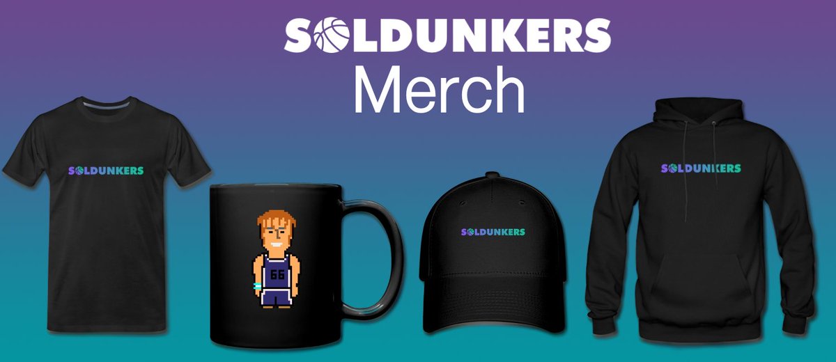 SolDunkers's tweet photo. The @SolDunkers Merch Store will up and running soon. Stay tuned for #Giveaways announcement!

#NFTCommunity #nft #solana #sol #nftart https://t.co/XX3QP7WYPS