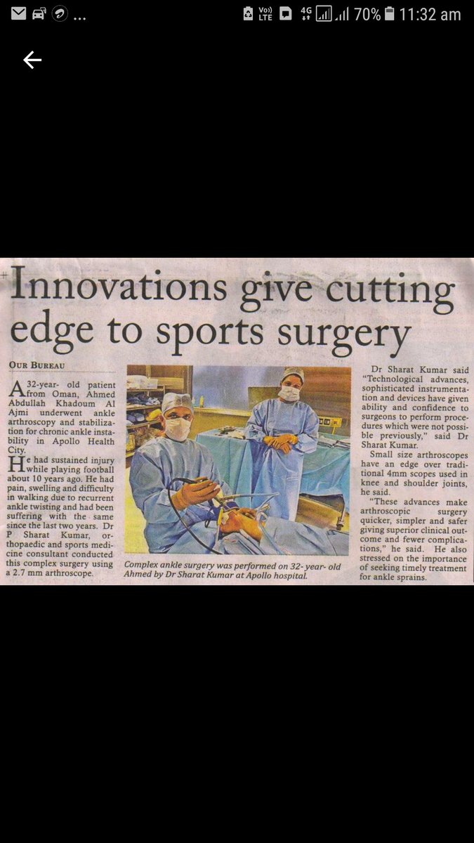 DrParipati's tweet photo. Sports Surgery Arthroscopy
#arthroscopy
#anteriorcruciateligamentreconstruction
#kneesurgery
#meniscalsurgery
#apollohealthcity https://t.co/DqW60I5r4p