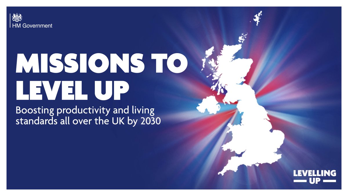 Missions to Level Up 
Boosting productivity and living standards all over the UK by 2030 