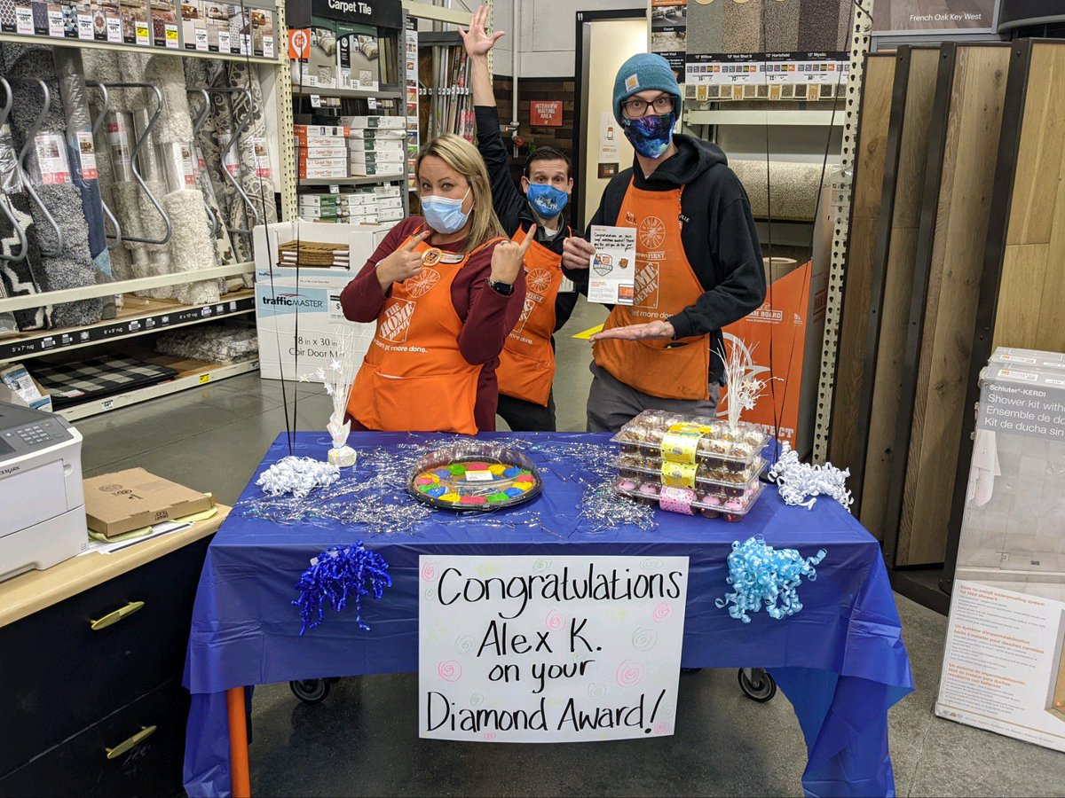 Congratulations Alex K. On your Diamond Award Milestone @HomeDepotGrndvl !!! We appreciate all you do!! 🎉🎉🎉🎉🎉🎉🎉🎉🎉🎉🎉🎉🎉