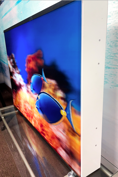 ExcelsusPrint's tweet photo. As you swim into the new year, give Excelsus a wave, so we can help you craft new marketing solutions — like this 3D light display created here in our shop. https://t.co/NzO5wyrSh7