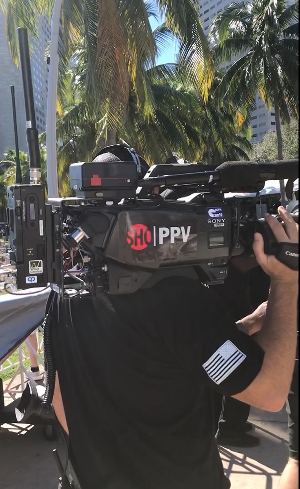 CP_Comm's tweet photo. Miami celebrated a decade of fitness and community at the 2022 Wodapalooza CrossFit Festival. CP was proud to be part of this livestreamed event, supplying RF video kits, mounted POV cameras, fiber cabling, wireless mics/IFBs, and more! 
#cp_comms #redhousestreaming #video #audio https://t.co/BliklyZDhh