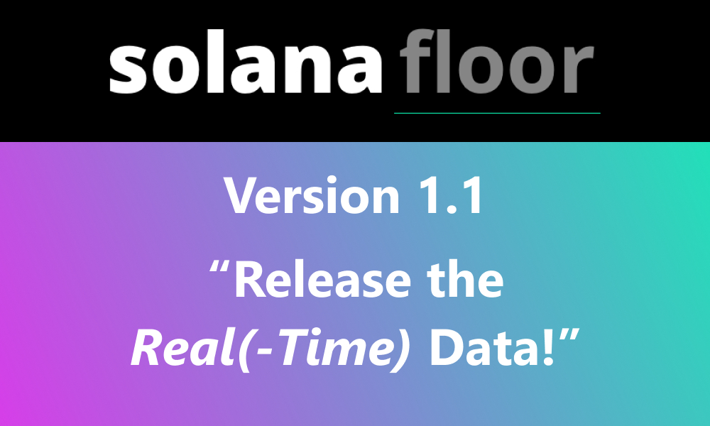 Are you curious about the new update? This thread is an overview of our latest feature release! Read on for a tour of SolanaFloor v1.1 - including real-time transaction data, mint insights for individual NFTs, global stats for all  marketplaces and collections, and more!

🧵