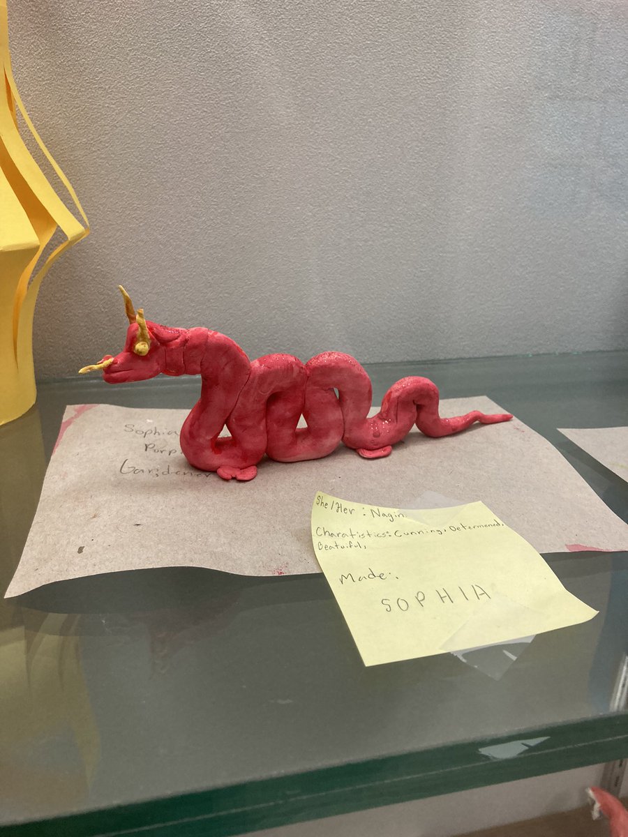 MybostonA's tweet photo. Our #fifthgrade @jses_stallions did an amazing job creating clay dragons in honor of #LunarNewYear 🐯. 
Some even had fun giving their dragons names, pronouns and characteristics. Lots of emo dragons 😆.  #elementaryart #fbisdvisualarts https://t.co/BYQp7CwGQC