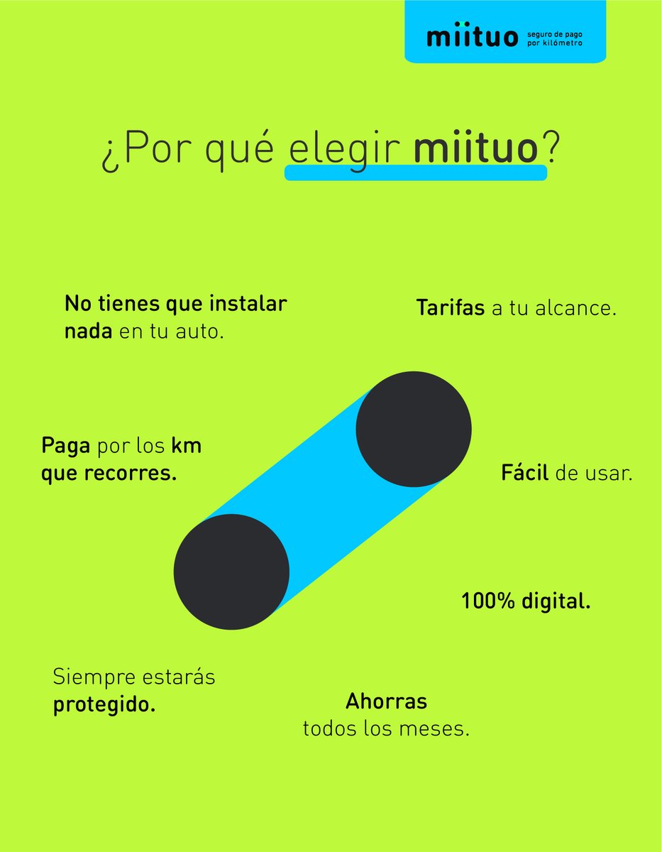 miituo's tweet photo. ¡Cambia la forma de asegurar tu auto! ¡Cambia al seguro de pago por km de #miituo! 😎 🚗
#somosmiituo #segurodeautos #pagalojusto https://t.co/dXxGHanfrA