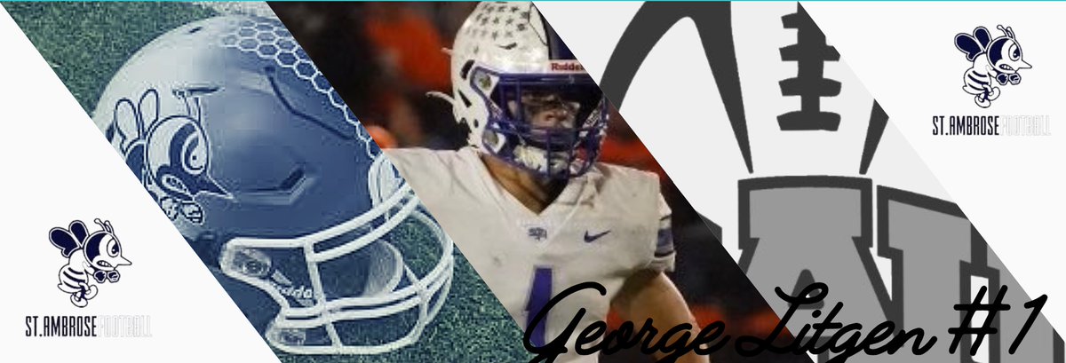 🚨SIGNEE ALERT 🚨
✍️ George Litgen #1
🏈<a href="/Fightingbeesfb/">St. Ambrose Football</a> 
Congratulations to George one of the most dedicated and hard-working players I have had the privilege to coach. 
<a href="/scnfbplayers/">St. Charles North Football</a> <a href="/cover4scn/">Cover4SCN</a> @scn4thphase