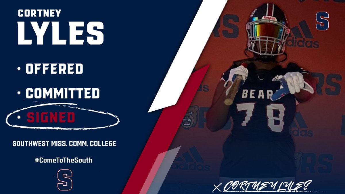 SMCC_Athletics's tweet photo. We want to welcome Cortney Lyles (@CortneyLyles) to the Bear family! 
#ComeToTheSouth https://t.co/6dfCpn2FHv