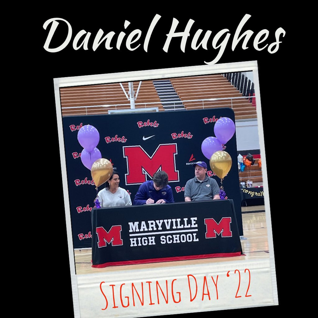 Congratulations to Daniel Hughes! He signed today to continue his baseball career at Western Carolina University. #GoRebels #GoCatamounts <a href="/D_Hughes_12/">Daniel Hughes</a>