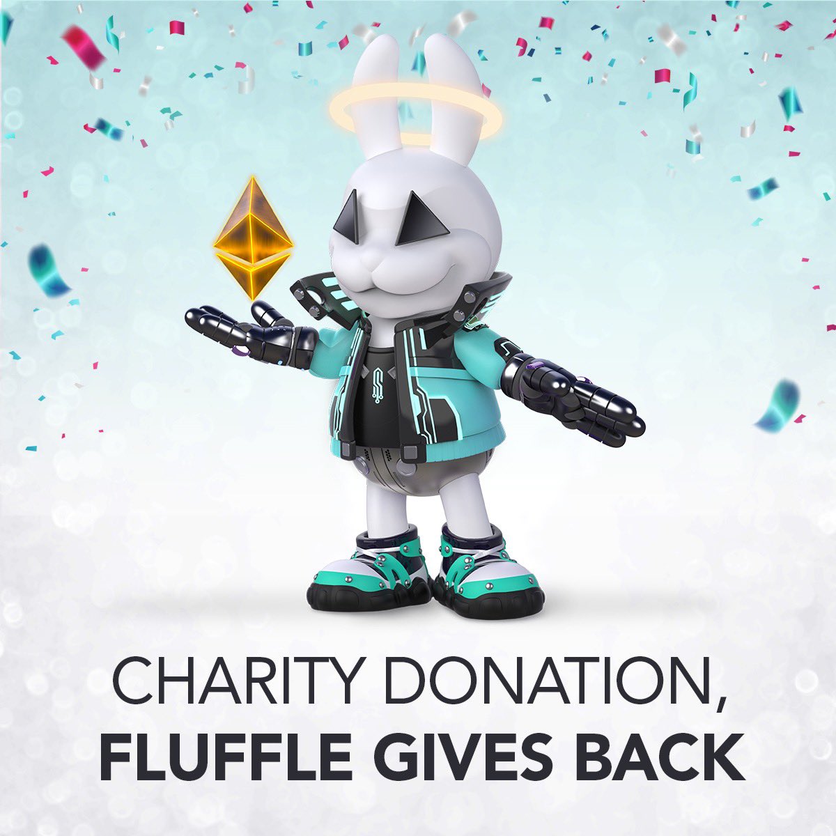 Charity Donation - Fluffle Gives Back 

For this round of #charity contributions, we have narrowed down the list to 4 charities 👇🏻

<a href="/RFUK/">RainforestFoundation</a> 
<a href="/khanacademy/">Khan Academy</a>
<a href="/TheWaterProject/">The Water Project</a> 
<a href="/AlexLemonade/">Lemonadeforthecause</a>