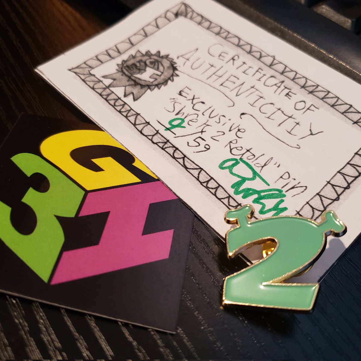 Pinky_Bean's tweet photo. So official! Def worth all my onions. #shrekretold @the3GI https://t.co/IHqXyAt6rl