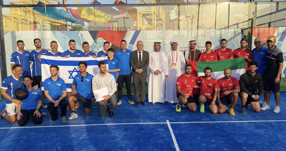 Great initiative by the UAE Embasssy in Tel Aviv of bringing people together. 
First ever  &  Padel…
