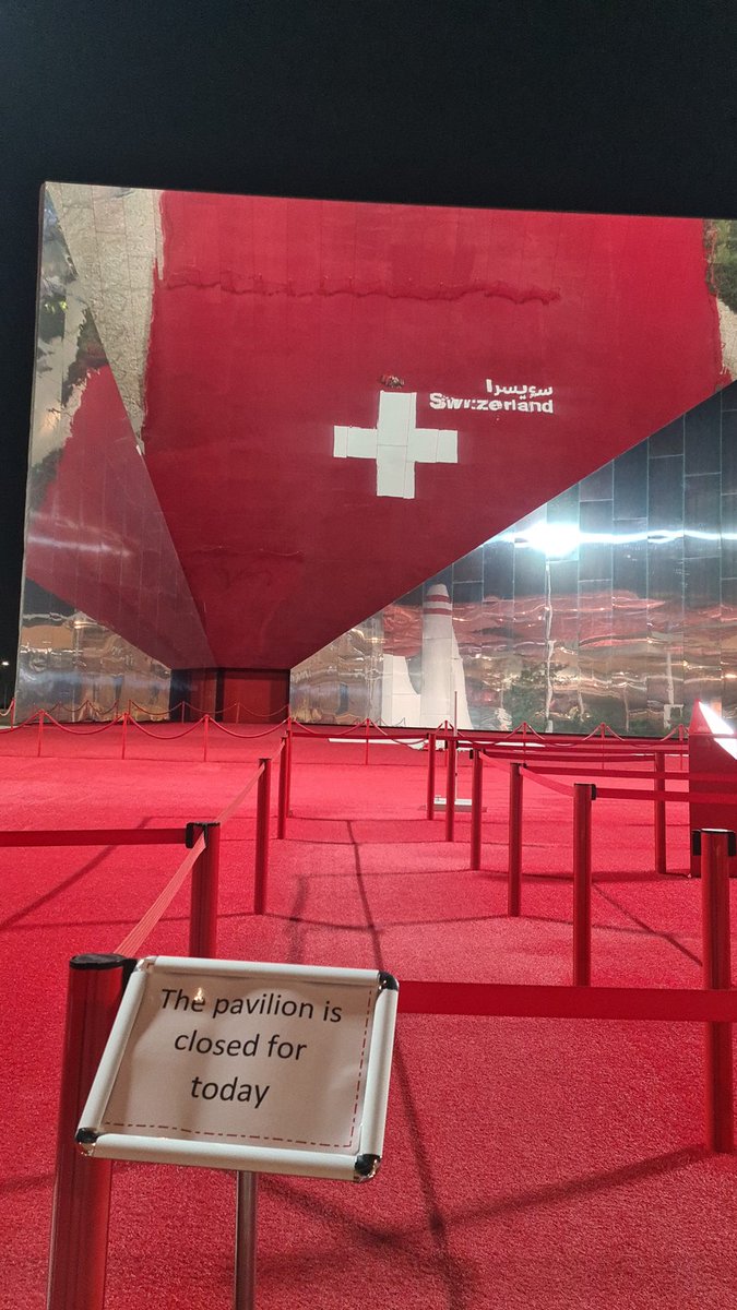 AndreNiedermann's tweet photo. imagine your at the @expo2020dubai and the only pavilion closed is @schweiz ... wegen reichtum geschlossen @EDA_DFAE https://t.co/x1pvvzdiJE