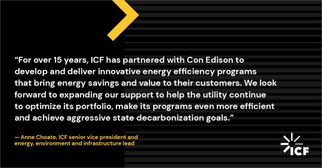 Marian_VP's tweet photo. Awesome that @ICF will build on their 15 year energy efficiency relationship with @ConEdison and continue to support their residential energy efficiency portfolio and other programs! https://t.co/1vKly5dEIr https://t.co/rWp1ZkypsQ