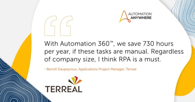 KevinComerNY's tweet photo. Utilizing #Automation360 Terreal's entire pallet inventory process was automated efficiently tracking nearly 60,000 stock movements per year. See how Terreal leverages #RPA to boost accuracy and efficiency: https://t.co/bGmwjsi99o https://t.co/rXiqJIWUa5
