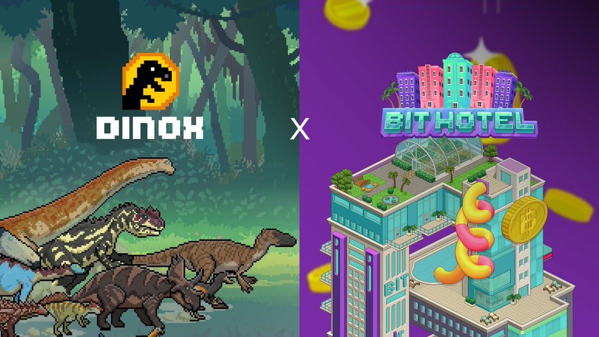 Guests!📢We're proud to announce we've teamed up with DinoX🤯the first dinosaur-themed #P2E combat &amp; strategy game! @DinoXWorld

This is your chance to get yourself a BitHotel in-game DNX Dinosaur! RAAWRR 🦖

👇Join our $1000+NFT #Giveaway👇
bit.ly/DNXBTH

Stay Tuned!🚀