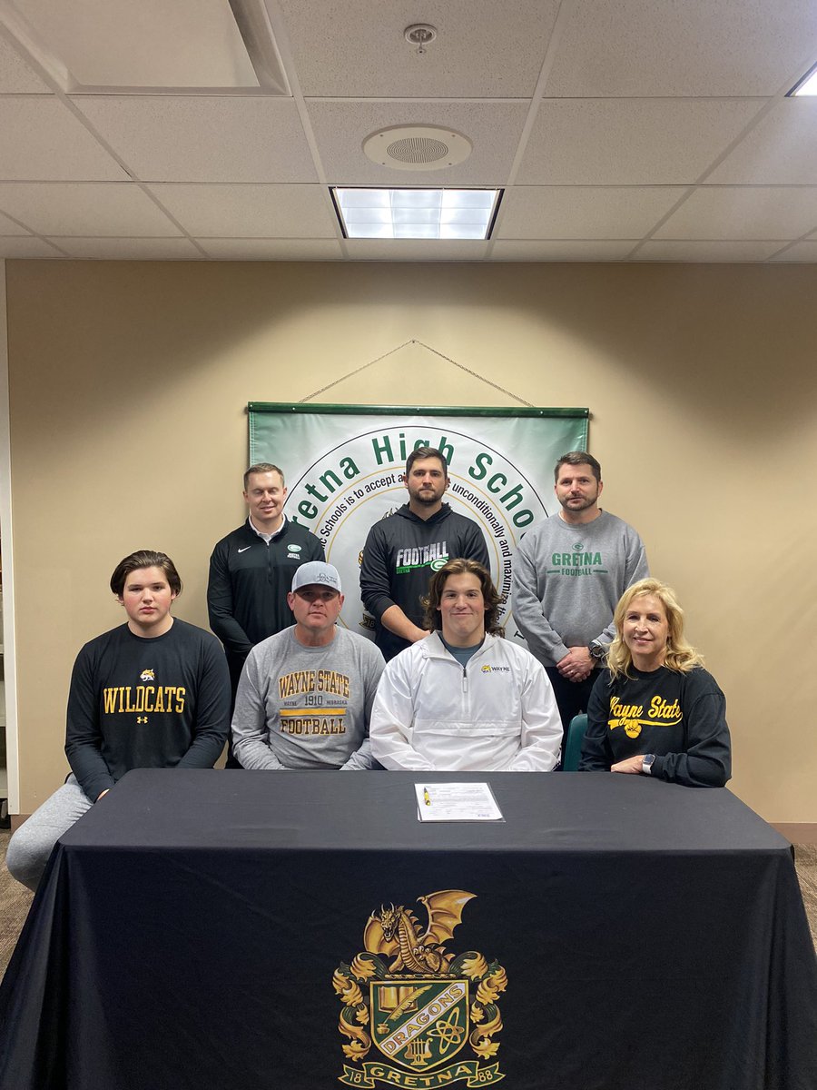 Congratulations to Jake Lukis and his family for signing to continue his education and play football at <a href="/WayneStFootball/">Wayne State Football</a>.  We are proud of you Jake!