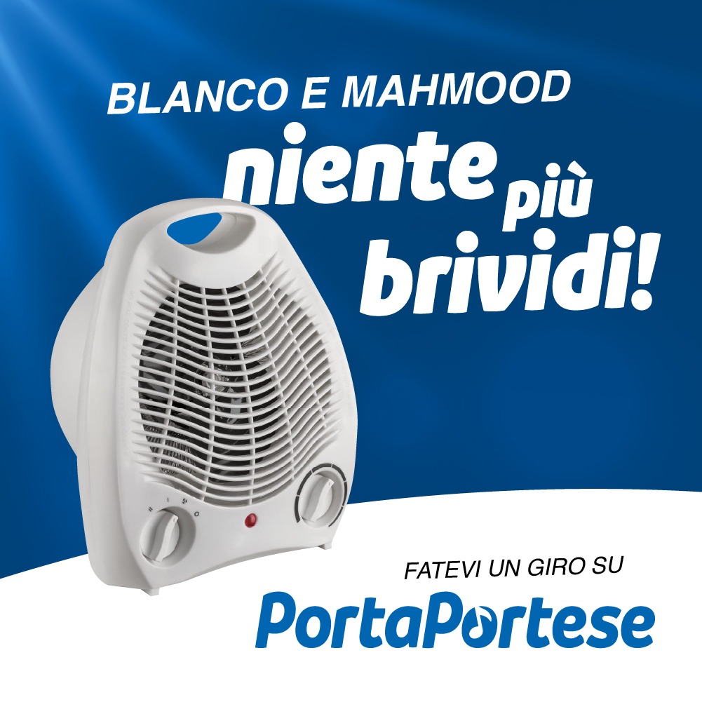 Voi ce li avete fatti venire 🎶😍 noi ve li facciamo passare! 😏😏😏 733 termoventilatori (aka stufetta, scaldino o Caldobagno) vi aspettano su 👉🏻 PortaPortese.it #Sanremo2022 #Brividi #MahmoodBlanco #PortaPortese #Stufetta