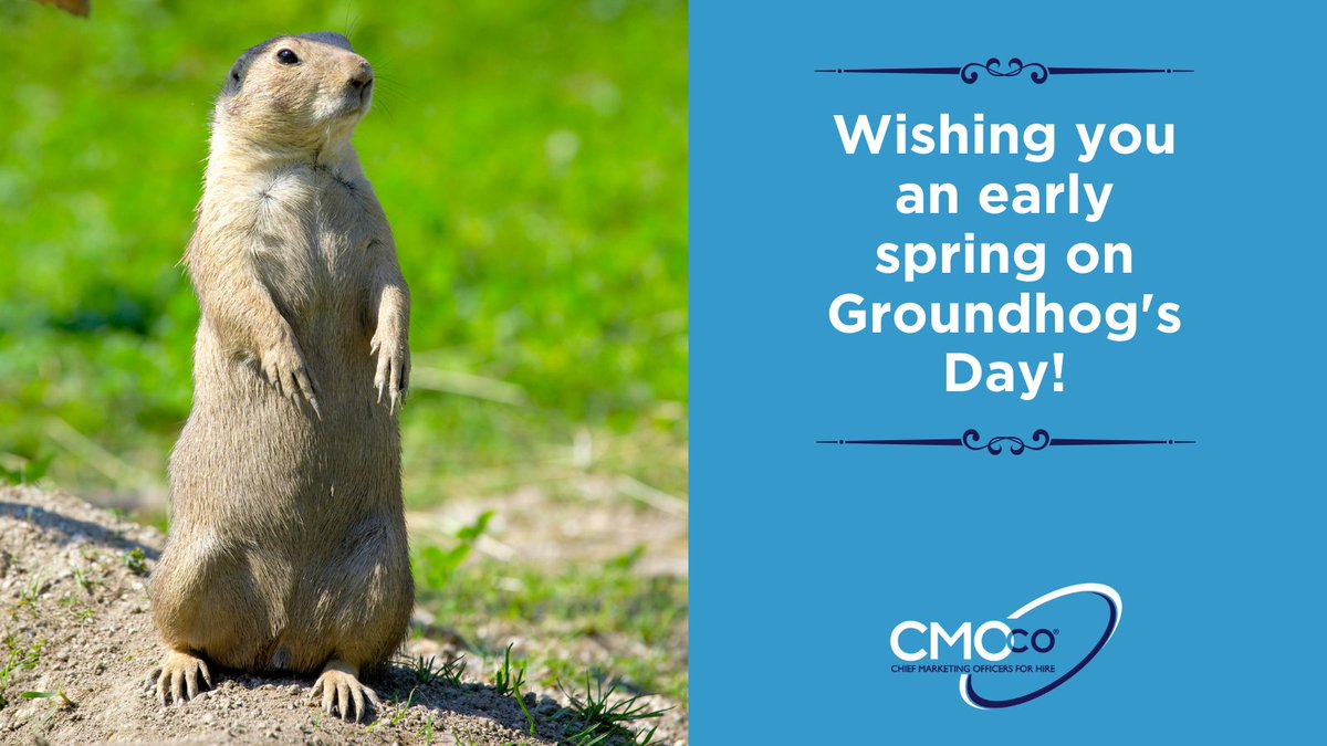Sending out positive energy on this Groundhog's day...Think Spring!!  😎  ☀️
